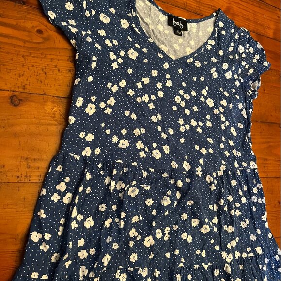 By & By Blue Floral Mini Dress – Size M, Lightweight - Picture 2 of 5